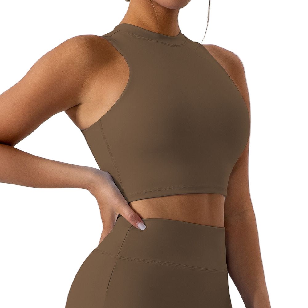 Magic High Neck Sports Bra for Women | Longline Padded Removable Cup Design - Magic Bra