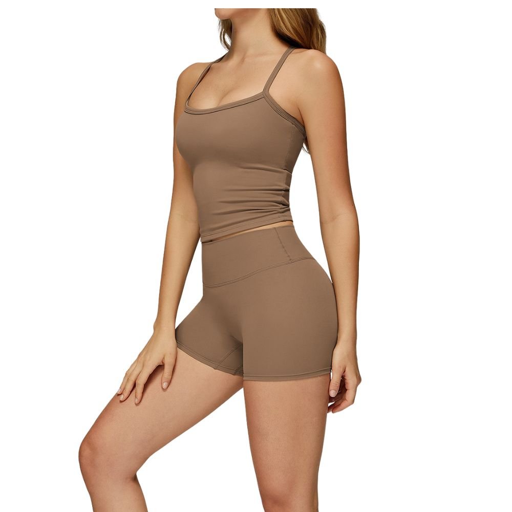 Magic Strappy Built - In Bra Tank Top with Removable Pads | Seamless Support Cami for Yoga & Everyday Wear - Magic Bra